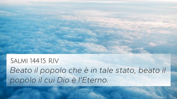 Salmi 144:15 RIV Bible Verse Image