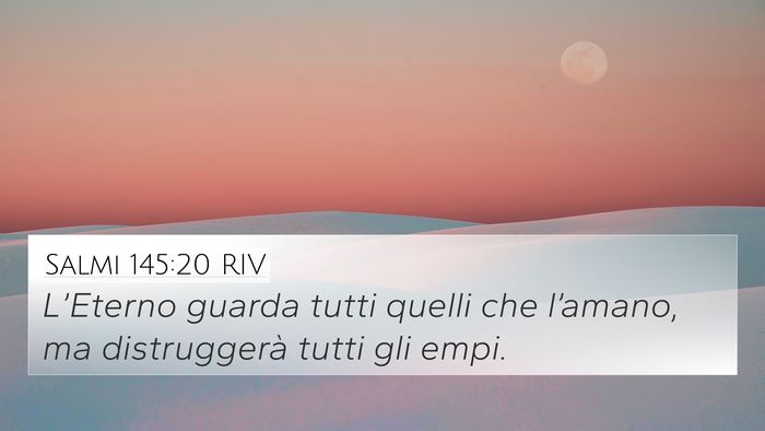 Salmi 145:20 RIV Bible Verse Image