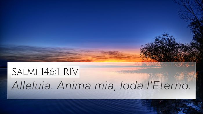 Salmi 146:1 RIV Bible Verse Image
