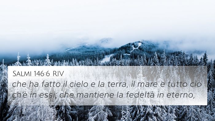 Salmi 146:6 RIV Bible Verse Image