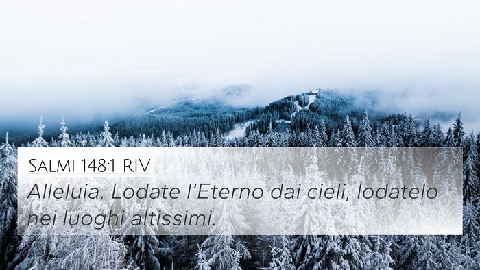 Salmi 148:1 RIV Bible Verse Image