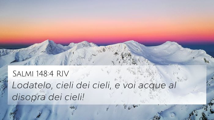 Salmi 148:4 RIV Bible Verse Image