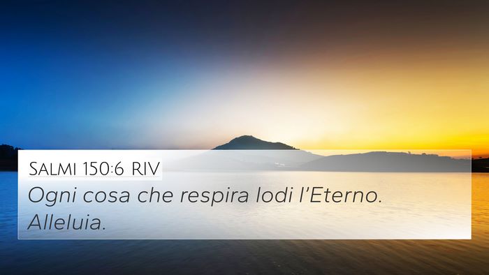 Salmi 150:6 RIV Bible Verse Image