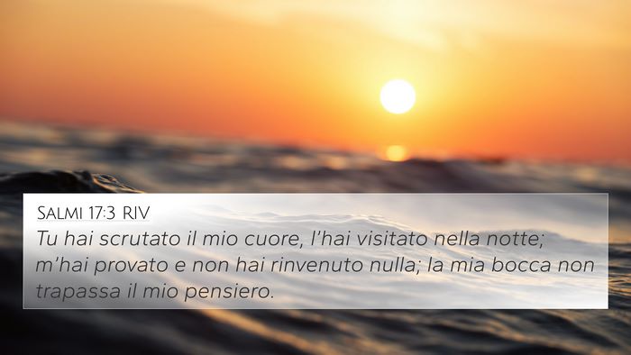 Salmi 17:3 RIV Bible Verse Image