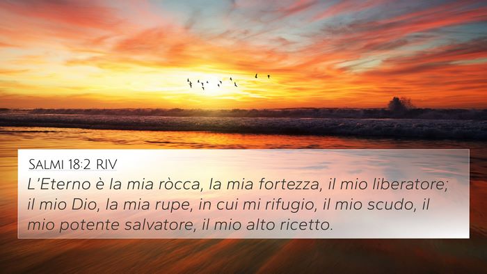 Salmi 18:2 RIV Bible Verse Image