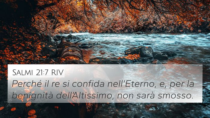 Salmi 21:7 RIV Bible Verse Image