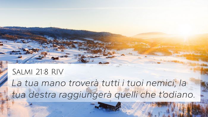 Salmi 21:8 RIV Bible Verse Image