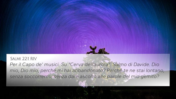 Salmi 22:1 RIV Bible Verse Image