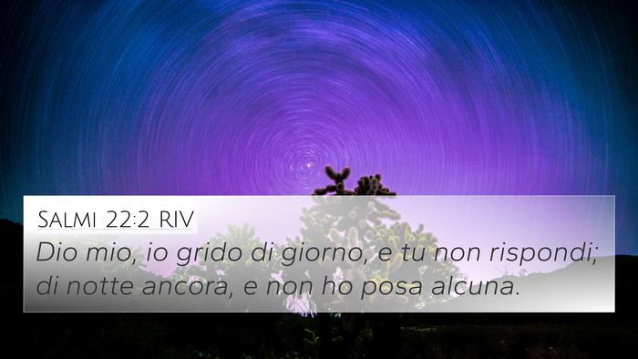 Salmi 22:2 RIV Bible Verse Image