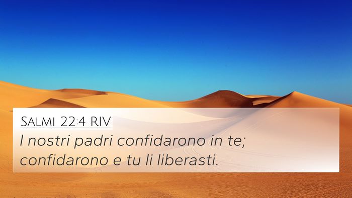 Salmi 22:4 RIV Bible Verse Image