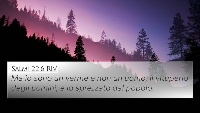 Salmi 22:6 RIV Bible Verse Image