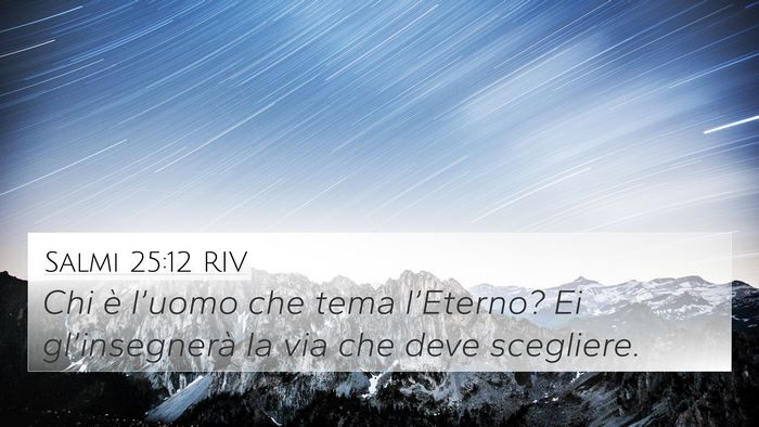 Salmi 25:12 RIV Bible Verse Image