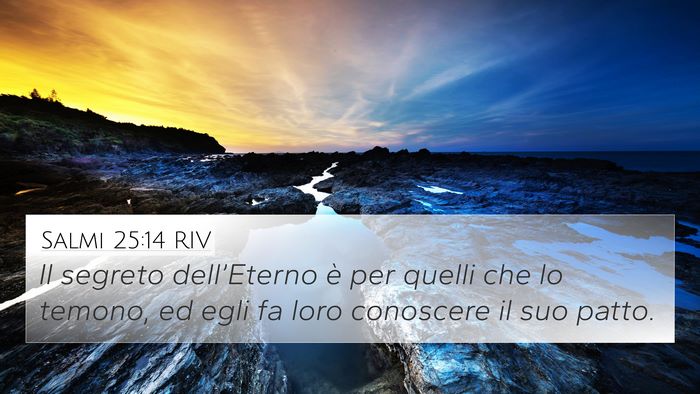 Salmi 25:14 RIV Bible Verse Image