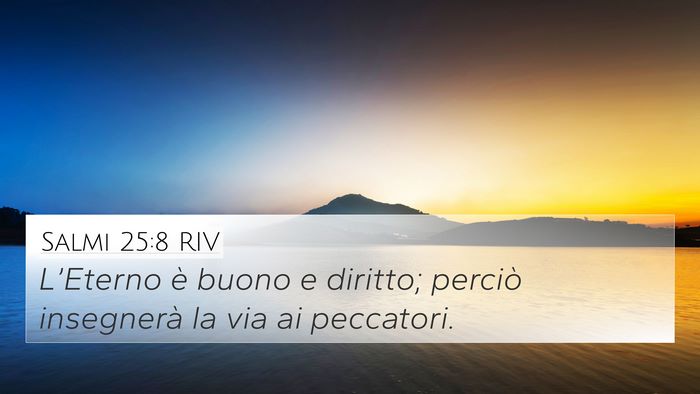 Salmi 25:8 RIV Bible Verse Image