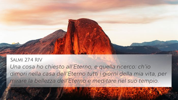 Salmi 27:4 RIV Bible Verse Image