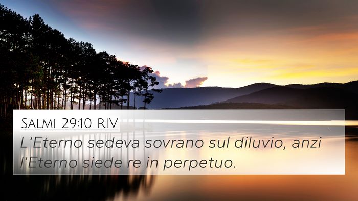 Salmi 29:10 RIV Bible Verse Image