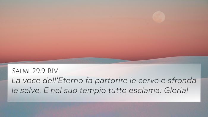Salmi 29:9 RIV Bible Verse Image