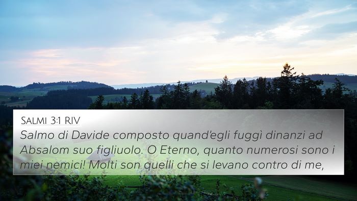 Salmi 3:1 RIV 4K Wallpaper - Salmo di Davide composto quand’egli fuggì - 4K Wallpaper Bible Verse
