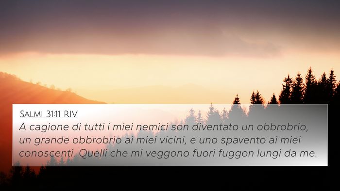Salmi 31:11 RIV Bible Verse Image