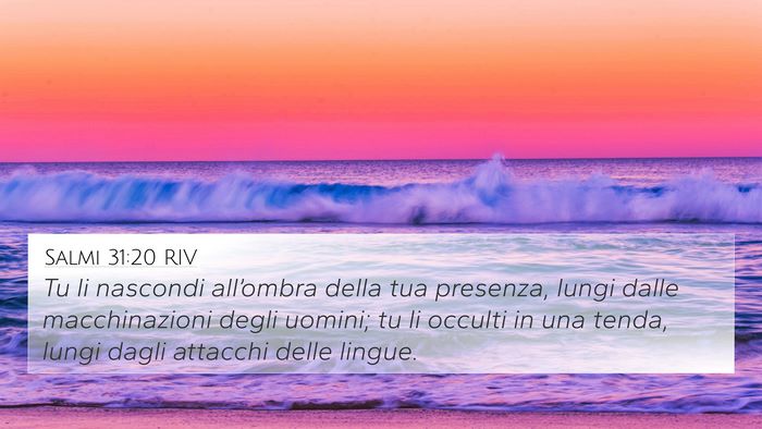 Salmi 31:20 RIV Bible Verse Image