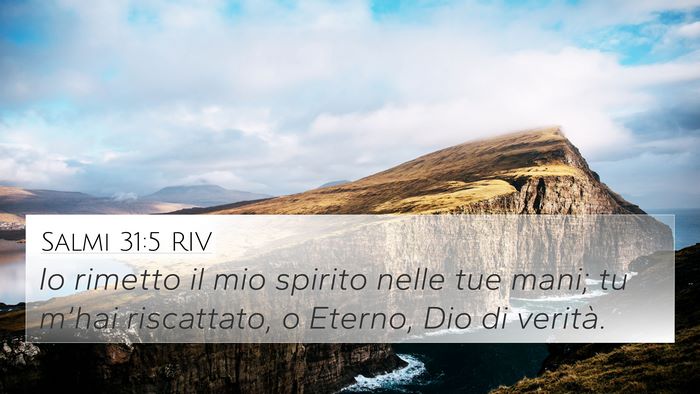 Salmi 31:5 RIV Bible Verse Image