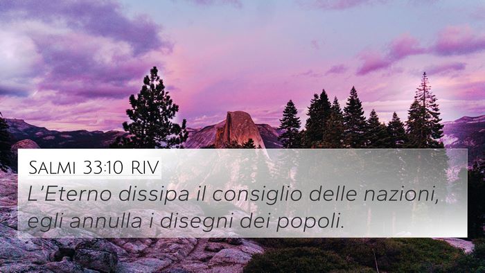 Salmi 33:10 RIV Bible Verse Image