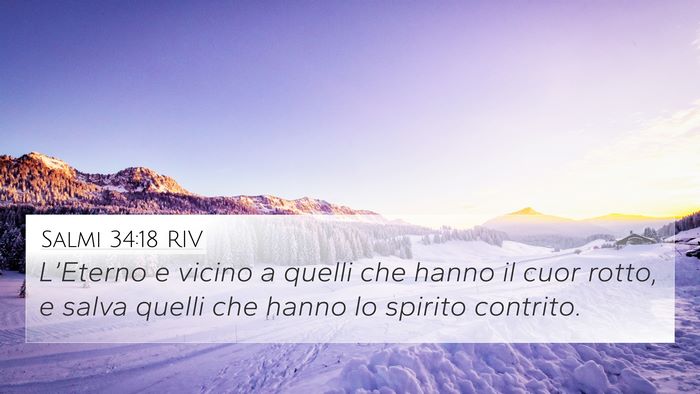 Salmi 34:18 RIV Bible Verse Image