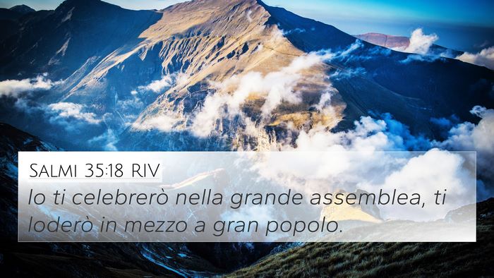Salmi 35:18 RIV Bible Verse Image