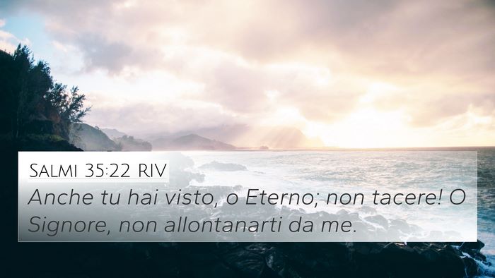Salmi 35:22 RIV Bible Verse Image