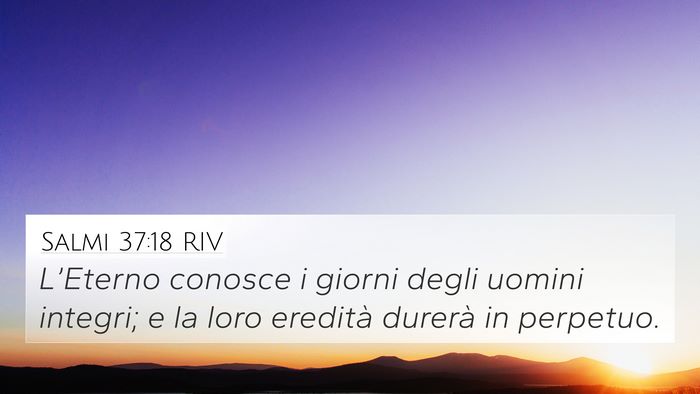 Salmi 37:18 RIV Bible Verse Image