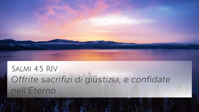 Salmi 4:5 RIV Bible Verse Image