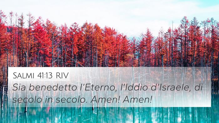 Salmi 41:13 RIV Bible Verse Image