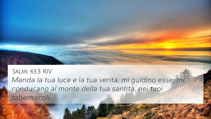 Salmi 43:3 RIV Bible Verse Image