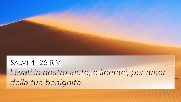 Salmi 44:26 RIV Bible Verse Image