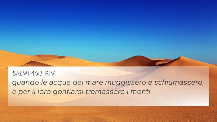 Salmi 46:3 RIV Bible Verse Image