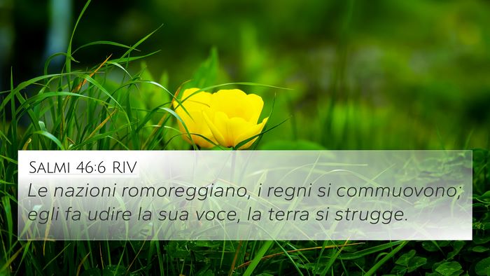 Salmi 46:6 RIV Bible Verse Image