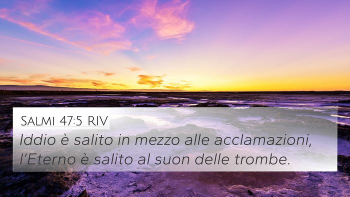 Salmi 47:5 RIV Bible Verse Image