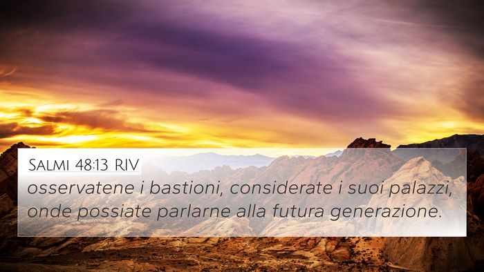 Salmi 48:13 RIV Bible Verse Image
