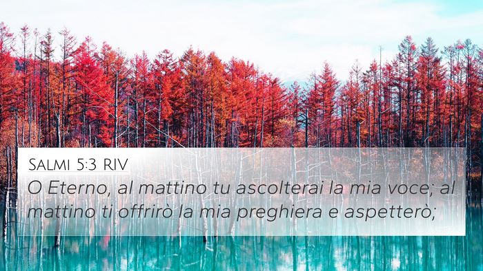 Salmi 5:3 RIV Bible Verse Image