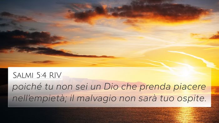 Salmi 5:4 RIV Bible Verse Image