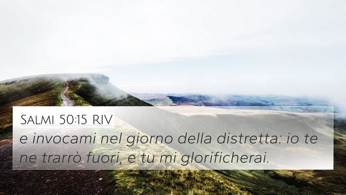 Salmi 50:15 RIV Bible Verse Image
