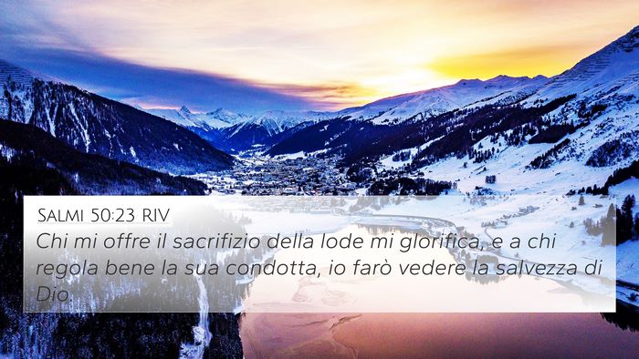Salmi 50:23 RIV Bible Verse Image