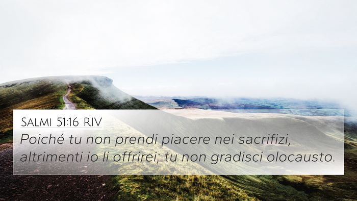Salmi 51:16 RIV Bible Verse Image