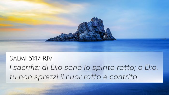 Salmi 51:17 RIV Bible Verse Image