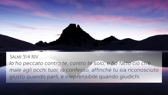 Salmi 51:4 RIV Bible Verse Image