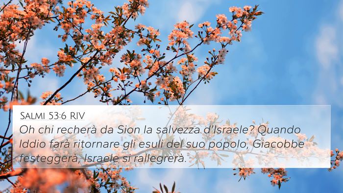 Salmi 53:6 RIV Bible Verse Image