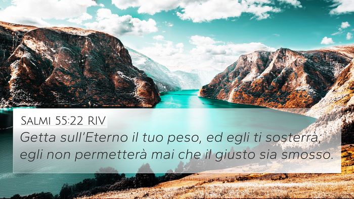 Salmi 55:22 RIV Bible Verse Image