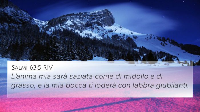 Salmi 63:5 RIV Bible Verse Image