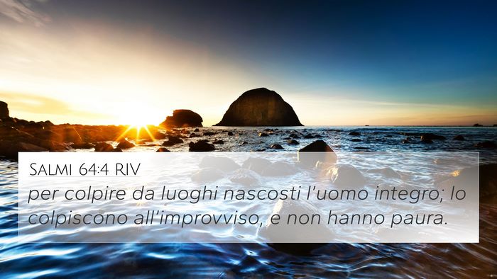 Salmi 64:4 RIV Bible Verse Image