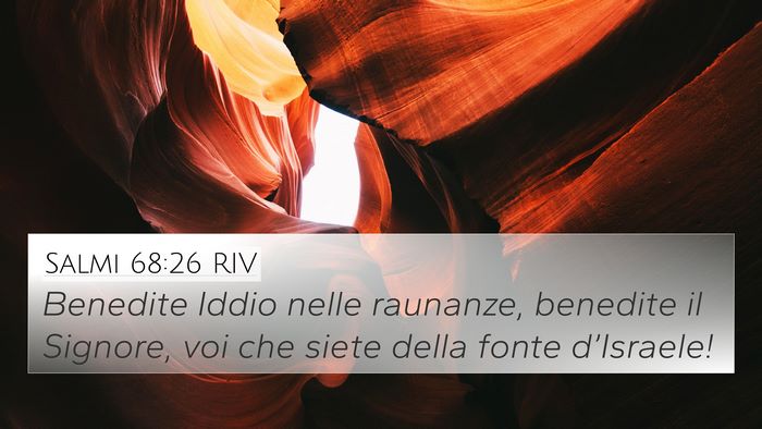 Salmi 68:26 RIV Bible Verse Image